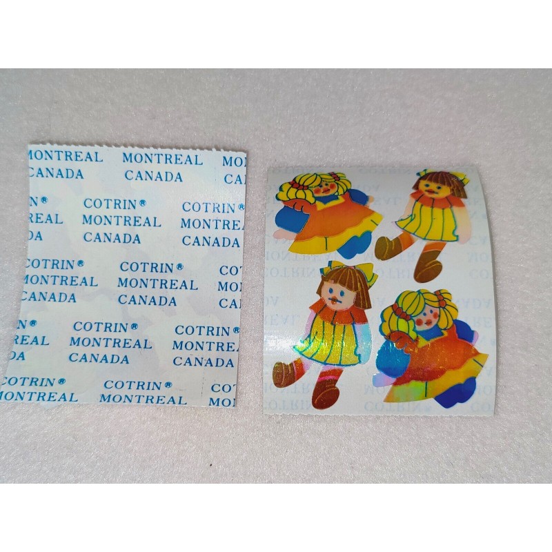 Stickerabschnitt COTRIN CANADA MOP Pearly Glanz Sticker Puppen Spielzeug 80er 90er