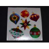 SANDYLION Stickerabschnitt Metallic Mylar Holo Christbaumkugeln Weihnachten X-Mas Sticker 80er 90er