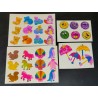 Sandylion ZDesign Great 7 BSB Sticker Set Pearly Glanz Puffy Tiere Smilies 80er 90er