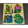 Stickermagic ZDesign Sticker Set BIG MAXI Prisma Tiere 80er 90er