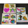 Sandylion ZDesign Great 7 BSB Sticker Set Pearly Glanz Ballons Uli Stein Fische Schuhe 80er 90er