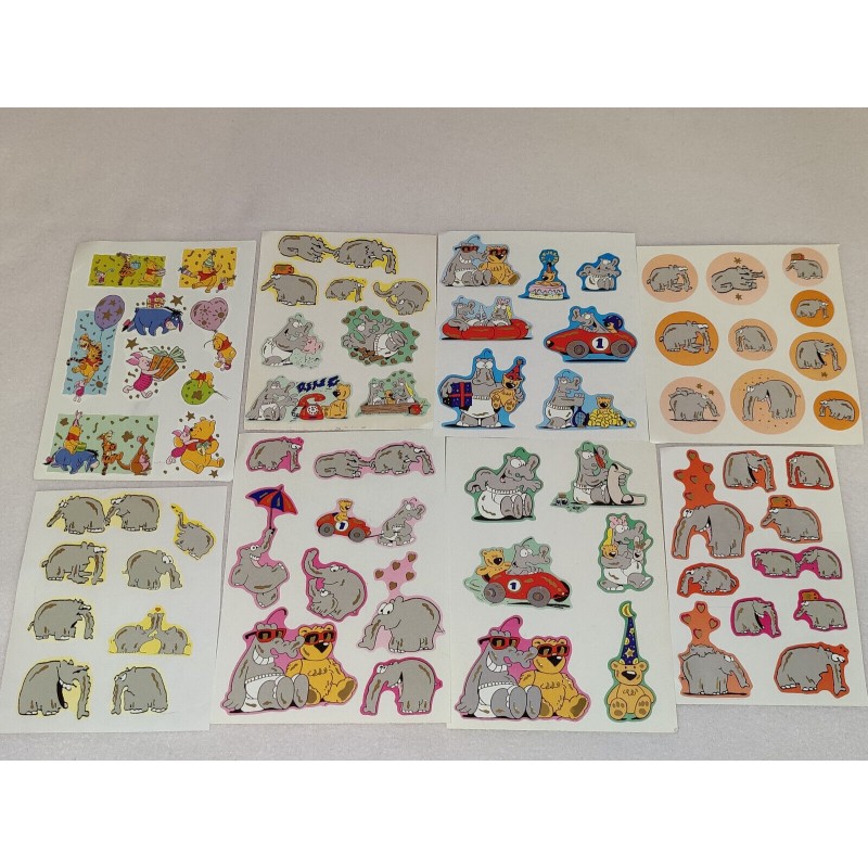 Introduct BSB ZDesign Sticker Set Glitzer Gold Disney Winnie Pooh Ottifanten 80er 90er