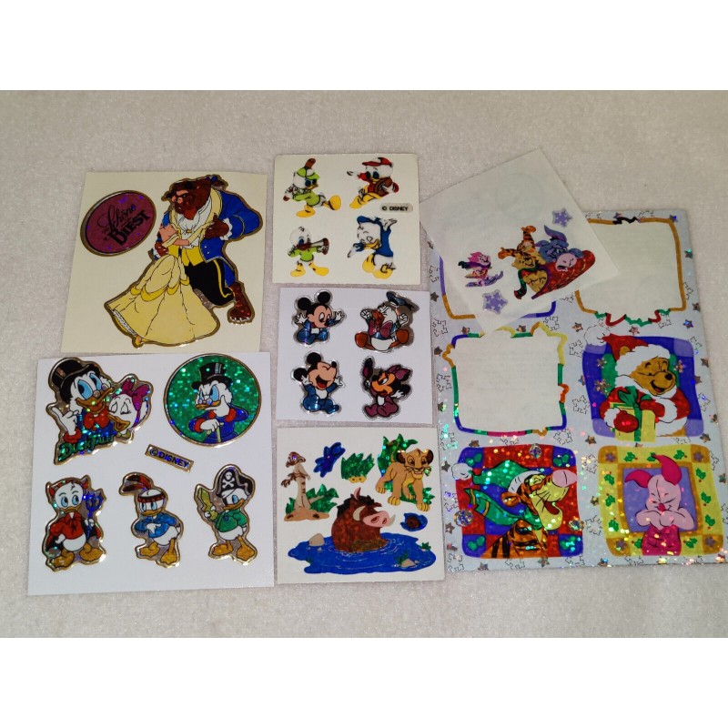 Sandylion BSB ZDesign Sticker Set Prisma Fuzzy Disney Babies Ducktales Winnie Pooh Schöne Biest 80er 90er