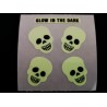 SANDYLION Stickerabschnitt Glow in the Dark Schädel Totenkopf Sticker 80er 90er