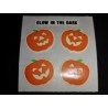 SANDYLION Stickerabschnitt Glow in the Dark Halloween Kürbis Sticker 80er 90er