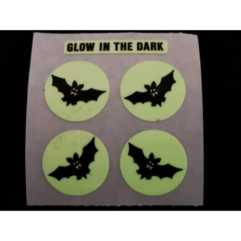 SANDYLION Stickerabschnitt Glow in the Dark Halloween Fledermäuse Fledermaus Sticker 80er 90er