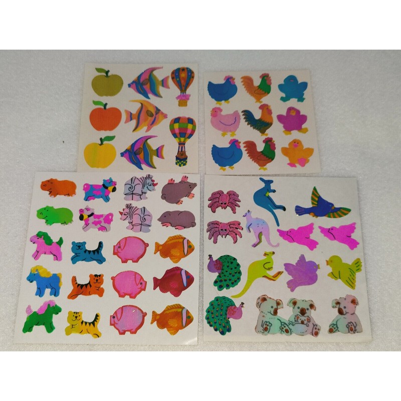 Sticker Set Sandylion ZDesign Great 7 BSB Pearly Glanz Tiere 80er 90er