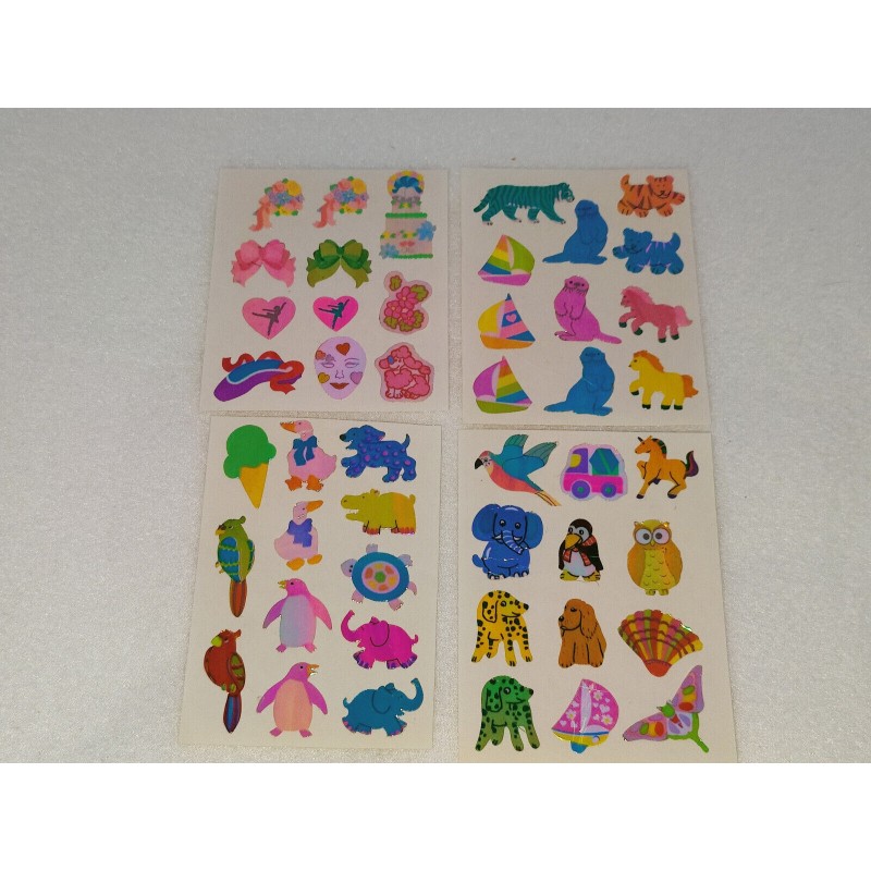 Sticker Set Sandylion ZDesign Great 7 BSB Pearly Glanz Tiere Papagei 80er 90er