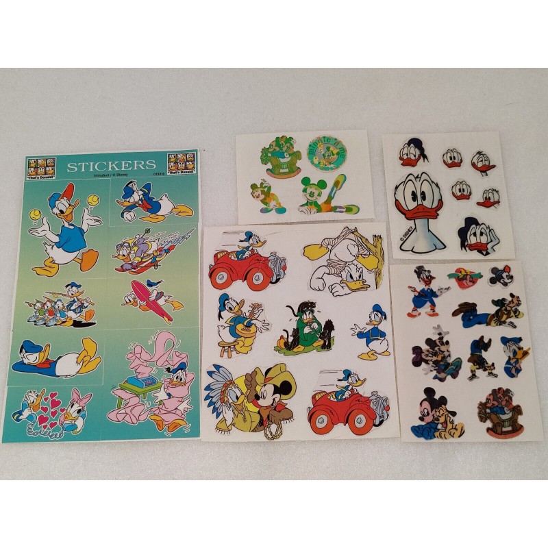 Sandylion BSB ZDesign Great 7 Sticker Set Pearly Fuzzy Disney Babies Minnie Donald 80er 90er