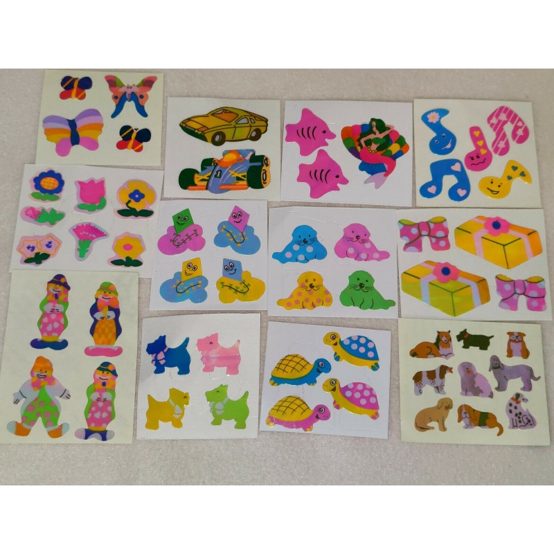 Sticker Set Sandylion ZDesign Great 7 BSB Pearly Glanz Schildkröten Hunde Drachen 80er 90er