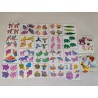 Sticker Set Sandylion ZDesign Great 7 BSB Cotrin Pearly Glanz Schmetterlinge Eis Kolibris 80er 90er