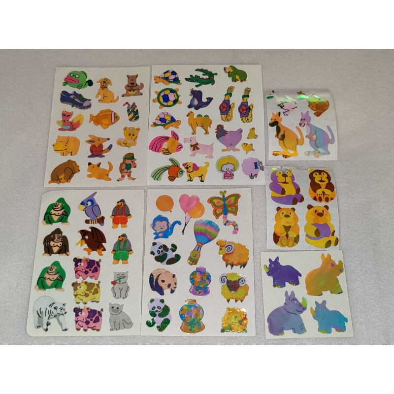 Sticker Set Sandylion ZDesign Great 7 BSB Cotrin Pearly Glanz Tiere Bären 80er 90er