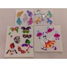 Sandylion Sticker Set BIG Prisma Prismatic Holo Ballerina Bären Ballett Harlekin Einhörner 80er 90er