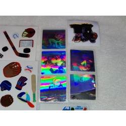 Sticker Set Sandylion ZDesign Great 7 BSB Metallic Neon Holo 3D Prisma Clown Arche Biber Goldrand 80er 90er