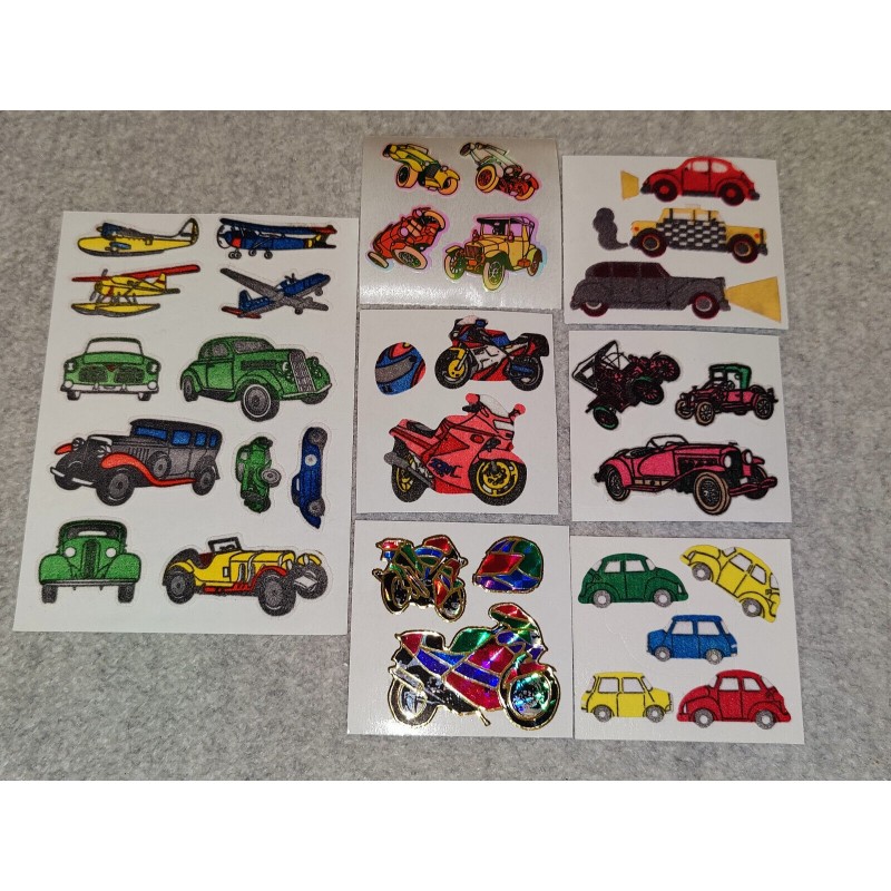 Sticker Set Sandylion ZDesign Great 7 BSB Fuzzy Holo Prisma Pearly Autos Oldtimer Fahrzeuge 80er 90er