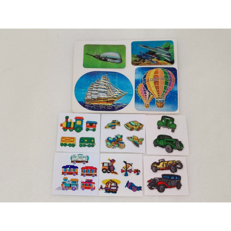 Sticker Set Sandylion ZDesign Great 7 BSB Fuzzy Holo Prisma Kampfjet Autos Oldtimer Fahrzeuge 80er 90er