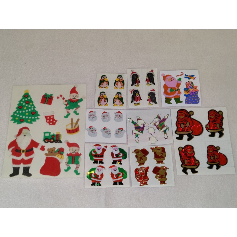 Sticker Set Sandylion ZDesign Great 7 BSB BIG Fuzzy Prisma Pearly X-Mas Weihnachten 80er 90er