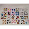 Viele Stickerabschnitte Sandylion ZDesign Great 7 BSB Fuzzy Stoff Streifenhörnchen Fast Food Hasen Sticker Set 80er 90er