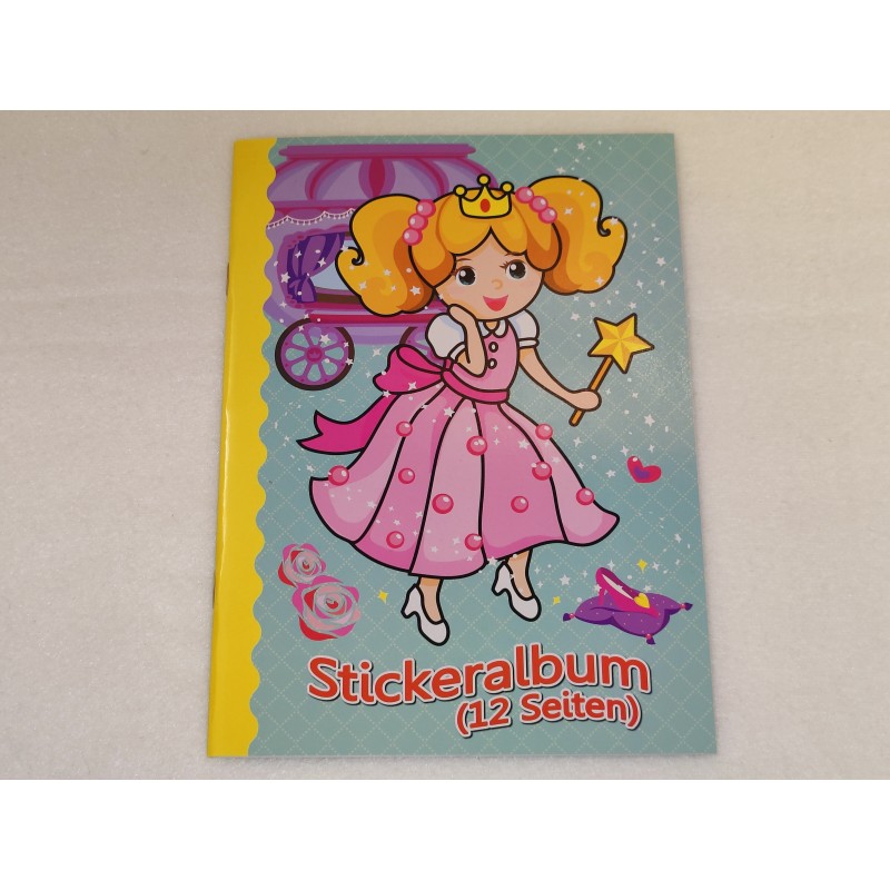 A5 Stickeralbum Stickerheft 12 leere Seiten Sticker Album Prinzessin Fee