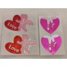 Sandylion Sticker Set MAXI Mylar Metallic Ballettschuhe Ballett Ballerina Herz RARITÄT Amor Love 80er 90er