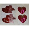 Sandylion Sticker Set MAXI Mylar Metallic Ballettschuhe Ballett Ballerina Herz RARITÄT Amor Love 80er 90er