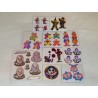 Sandylion ZDesign BSB Sticker Set BIG Prisma Prismatic Holo Pearly Fuzzy Clowns Clown Zirkus Harlekin 80er 90er