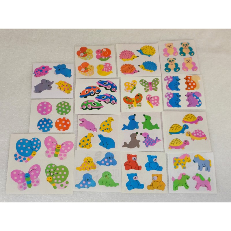 ZDesign Great 7 Sticker Maxi Pearly Tiere Schmetterling Schildkröten Ponys 80er 90er