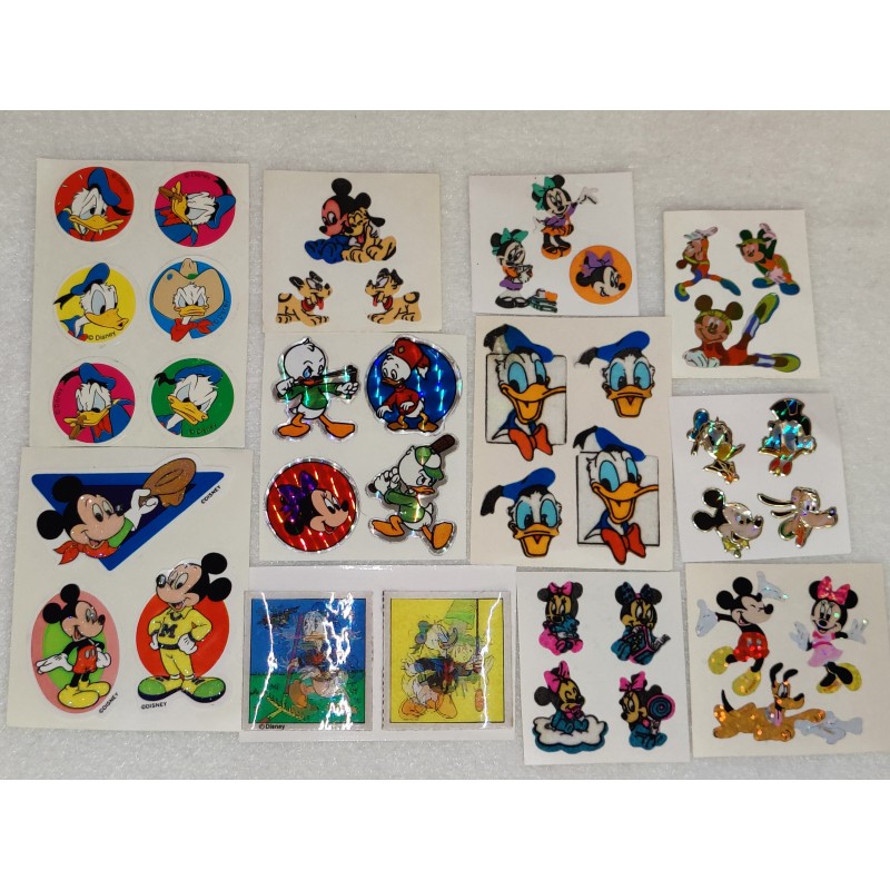 Sandylion BSB ZDesign Great 7 Sticker Set Maxi Prisma Fuzzy Pearly 3D Holo Disney Mini Babies Mickey 80er 90er