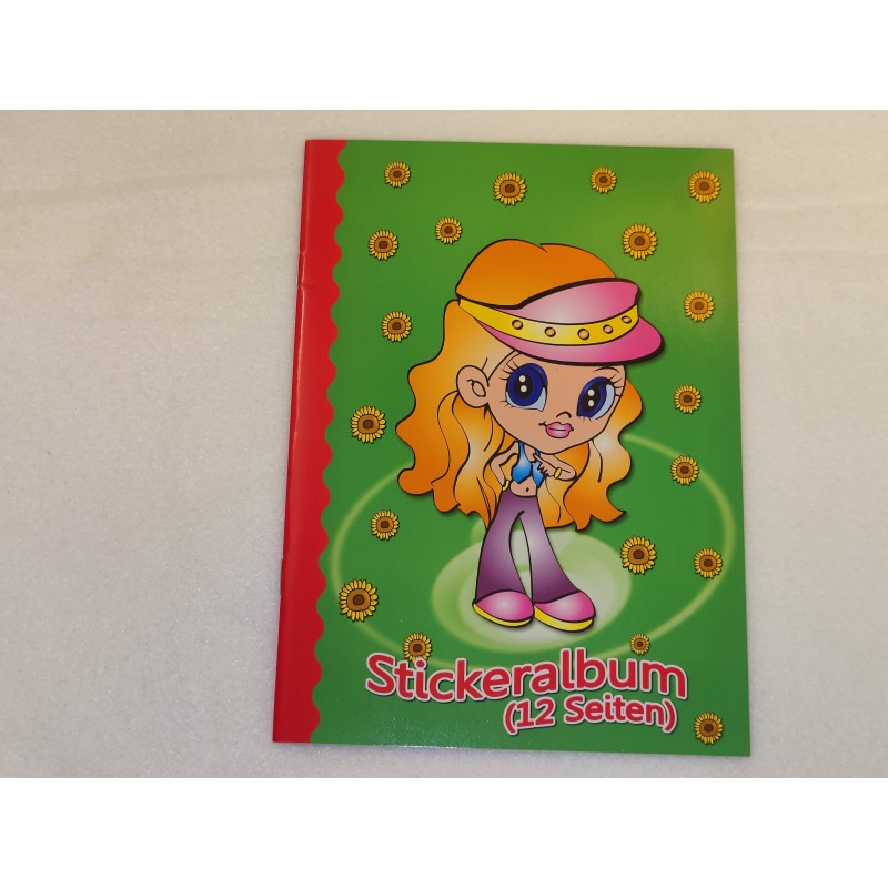 A5 Stickeralbum Stickerheft 12 leere Seiten Sticker Album Mädchen Girl Sonnenblumen 5