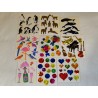 Sandylion ZDesign Stickermagic BSB Sticker Set BIG MAXI Fuzzy Prisma Pearly Safari Champagner Emoji Herzen 80er 90er