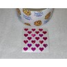 SANDYLION Stickerabschnitt Prismatic Prisma Mini Herzen Liebe Hearts Sticker 80er 90er