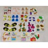 Sandylion BSB ZDesign Great 7 Sticker Set Kromekote Neon Goldrand Sticker Bären Hasen 80er 90er