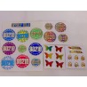 Sticker Sandylion ZDesign Great 7 BSB Holo Prisma Glitzer Prisma Microglitter Goldrand Beverly Hills 90210 Käfer 80er 90er