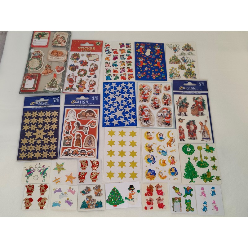 Sticker Set Sandylion ZDesign Great 7 BSB BIG Microglitter Mylar Prisma Fuzzy Pearly X-Mas Weihnachten Gold Disney 80er 90er