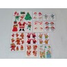 Sticker Set Sandylion ZDesign Great7 BSB BIG Microglitter Prisma Fuzzy X-Mas Weihnachten Gold Schneemann Engel Santa 90er