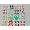 Sticker Set Sandylion ZDesign Great 7 BSB Mylar Prisma Glow in the Dark Fuzzy Pearly X-Mas Weihnachten Gold Santa 80er 90er