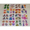 16 Abschnitte Sticker Set PEARLY Sandylion ZDesign Great 7 BSB Stickermagic Tiere 80er 90er