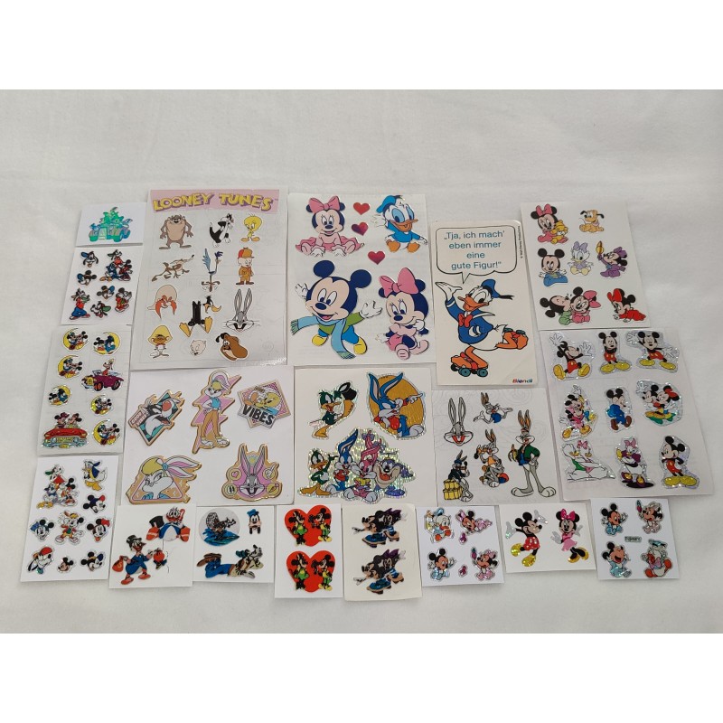 Riesen Set Sandylion BSB ZDesign Great7 Sticker Maxi Prisma Fuzzy Pearly Holo Disney Mickey Looney Tiny Toons80er 90er