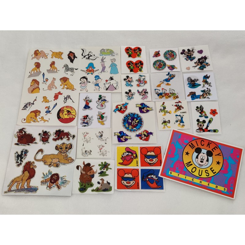 Sandylion BSB ZDesign Introduct Sticker Set Prisma Pearly Fuzzy König Löwen Looney Mickey Dalamtiner Stickerheft 90er