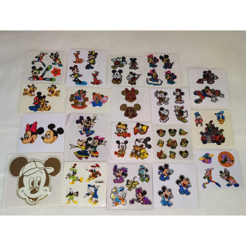 Riesen Disney Set Sandylion BSB ZDesign Great7 Sticker Maxi Prisma Fuzzy Pearly Glow Dark Mickey Minnie 80er 90er