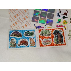 Sticker Set Introduct Album Sandylion ZDesign Great7 BSB Maxi Holo Pearly Fuzzy Glow Dark Prisma Dinos Dinosaurier 80er 90er