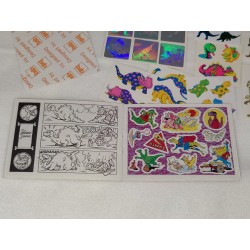 Sticker Set Introduct Album Sandylion ZDesign Great7 BSB Maxi Holo Pearly Fuzzy Glow Dark Prisma Dinos Dinosaurier 80er 90er