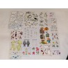 Sandylion ZDesign BSB Sticker Set Glow in the Dark BIG MAXI Goldrand Gespenster Eulen Horror Skelett 90er Stickerabschnitt