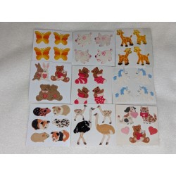 9 Stickerabschnitte Set...