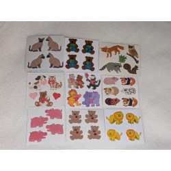 9 Stickerabschnitte Set...