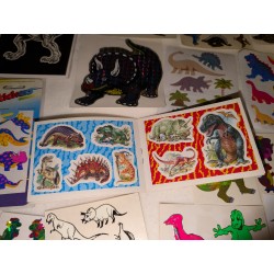 Riesen Sticker Set Introduct Album Sandylion ZDesign Great7 BSB Maxi Holo Pearly Fuzzy Glow Dark Prisma Dinos Dino 80er 90er
