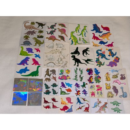 Riesen Sticker Set Sandylion ZDesign Great7 BSB Maxi Holo Farbwechsel Pearly Fuzzy Glow Dark Prisma Dinos Dino 80er 90er