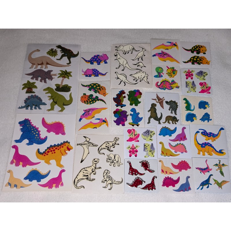 Riesen Sticker Set Sandylion ZDesign Great7 BSB Maxi Holo Pearly Fuzzy Glow Dark Prisma Dinos Dinosaurier 80er 90er