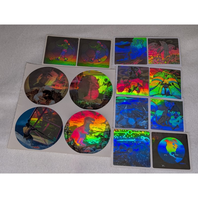 14 x ZDesign BSB Great 7 Sticker Set 3D Holographisch Holo Tiere Dinos Nutella 80er 90er Stickerabschnitt