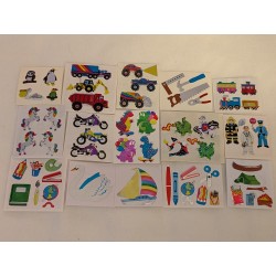 Sticker Set Sandylion ZDesign Holo BIG Metallic Mylar Holo Tiere Einhorn Schwan Segelboot 80er 90er